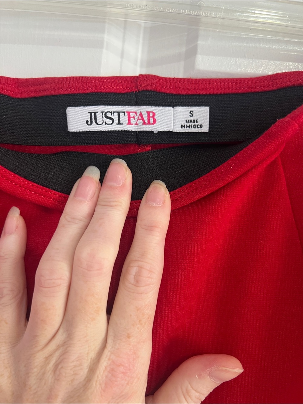 JustFab Red Ruffle-Hem Mini Skirt - Picture 2 of 3